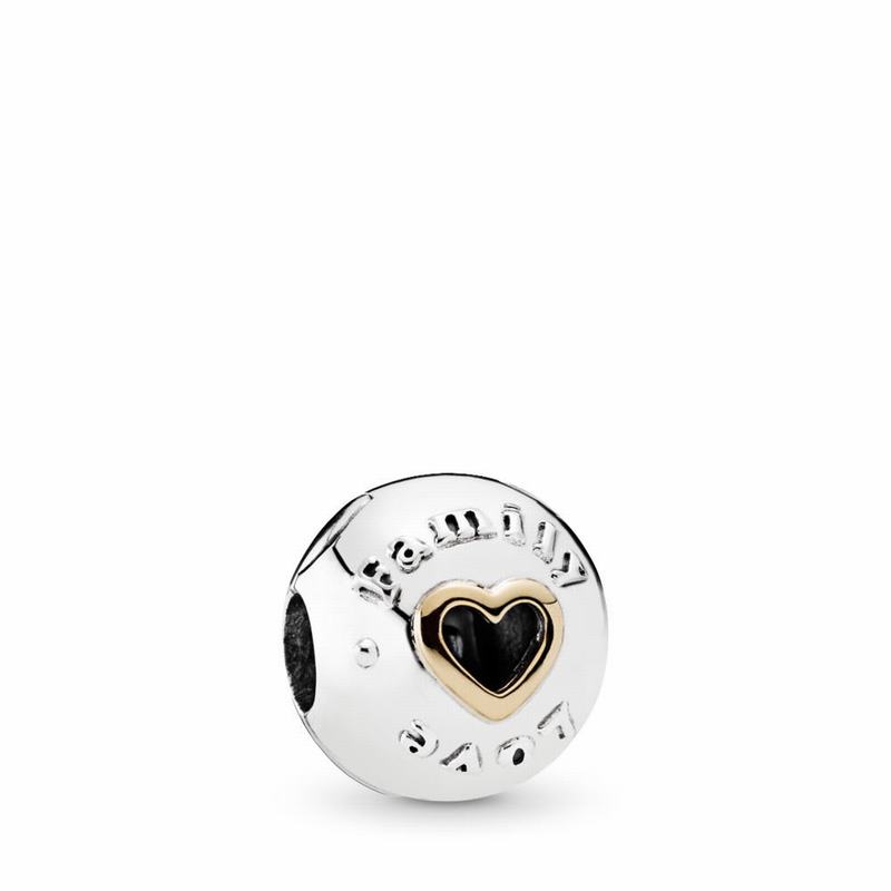 Pandora Australia Family & Love Clip Charm - Two Tone | EKWQYH496